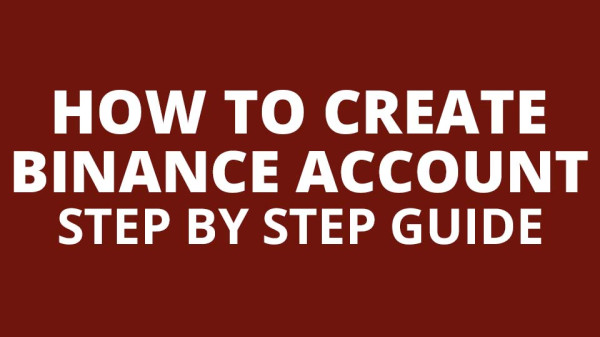 how to create binance account